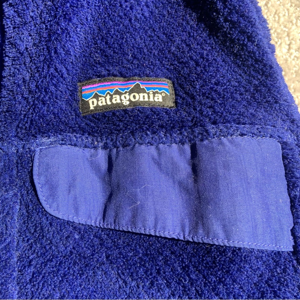 Women's Blue Fleece Vest - Picture 4 of 4